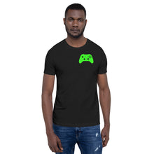 Load image into Gallery viewer, Video Game Controller Green Icon Short-Sleeve Unisex T-Shirt