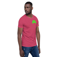 Load image into Gallery viewer, Video Game Controller Green Icon Short-Sleeve Unisex T-Shirt