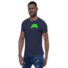 Load image into Gallery viewer, Video Game Controller Green Icon Short-Sleeve Unisex T-Shirt