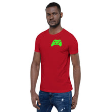 Load image into Gallery viewer, Video Game Controller Green Icon Short-Sleeve Unisex T-Shirt