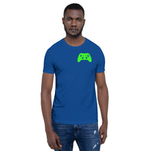 Load image into Gallery viewer, Video Game Controller Green Icon Short-Sleeve Unisex T-Shirt