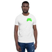 Load image into Gallery viewer, Video Game Controller Green Icon Short-Sleeve Unisex T-Shirt