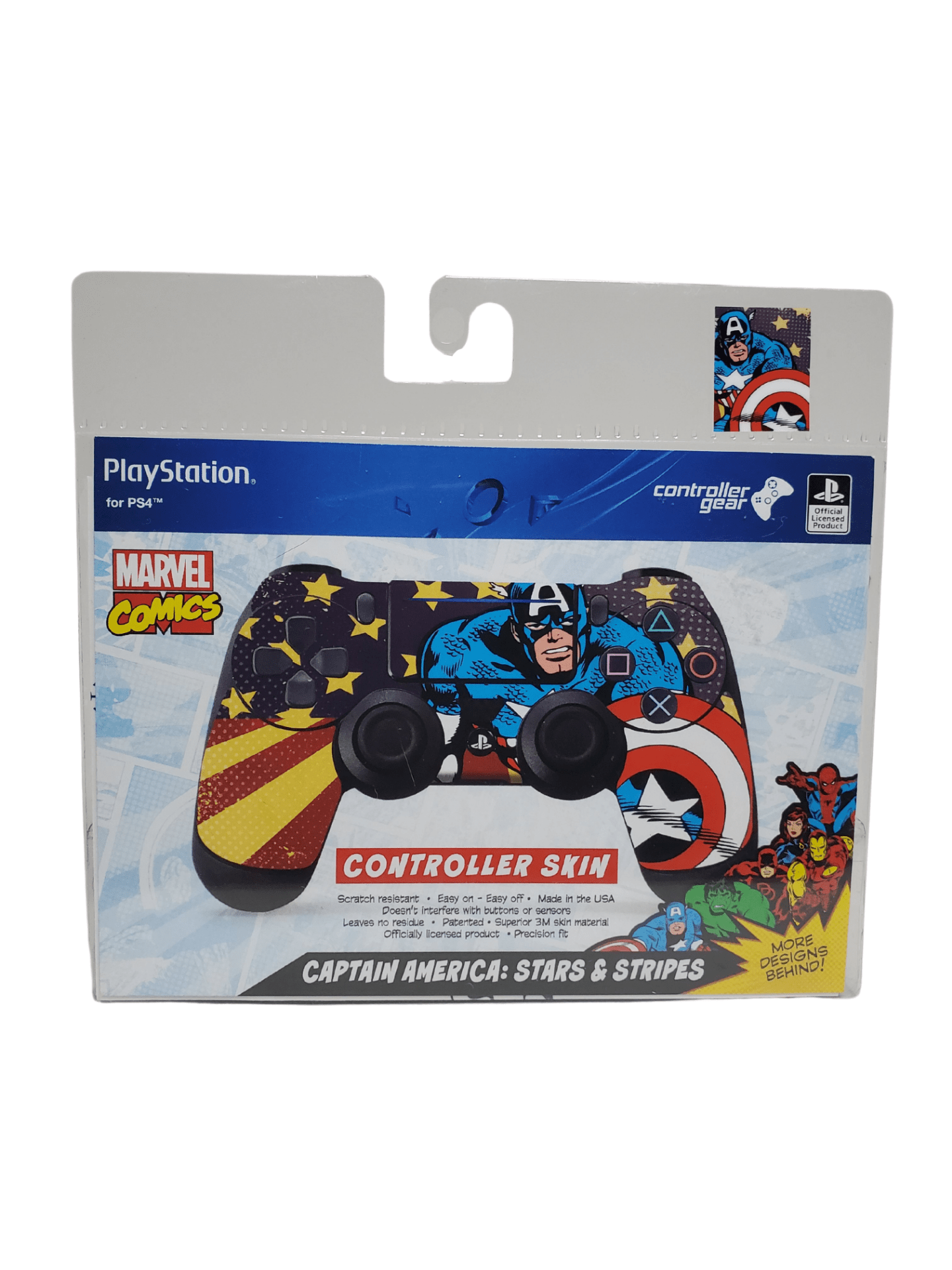 Marvel Captain America PS4 Controller Skin Wideogamestuff