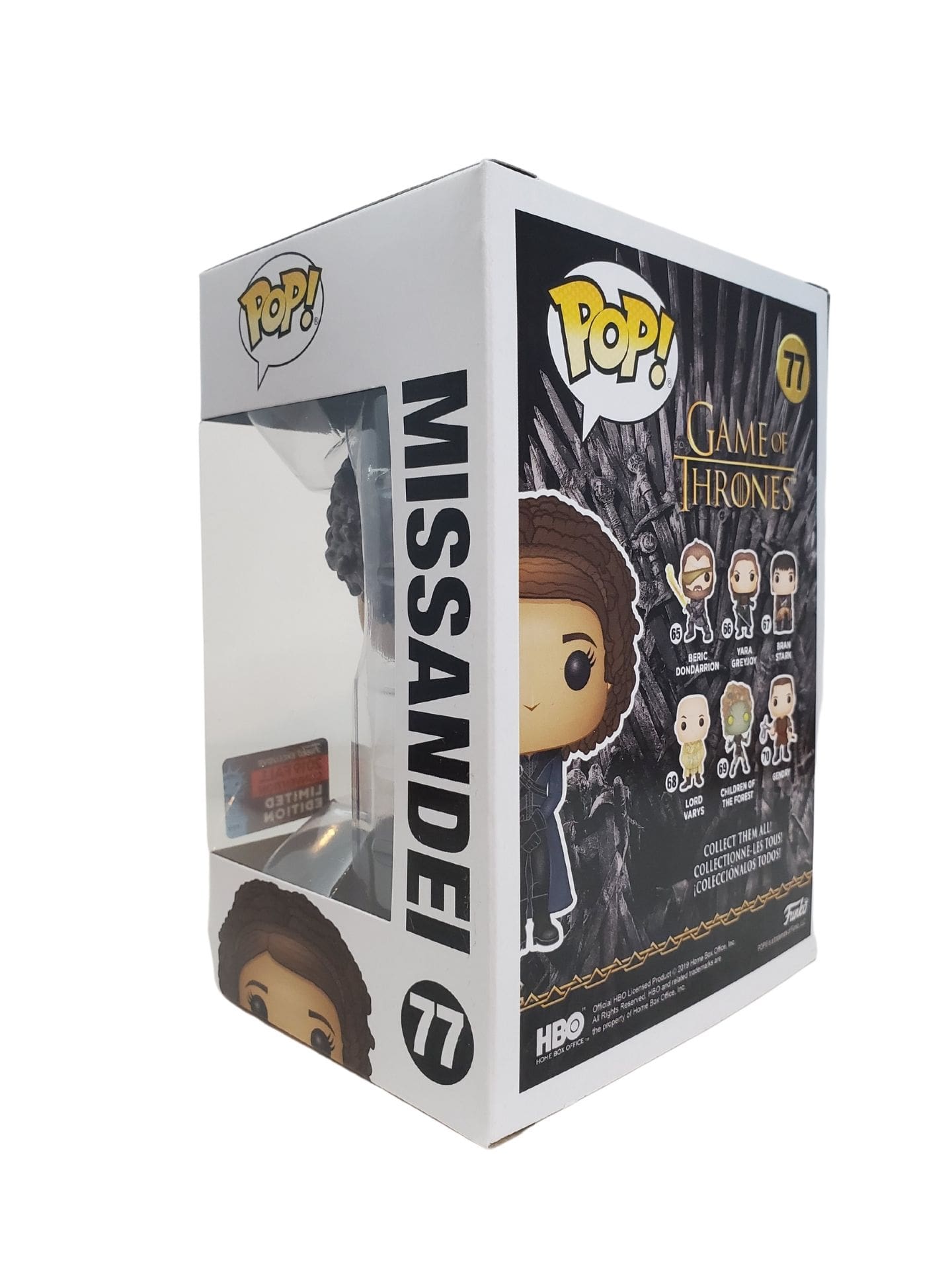 Game of Thrones Missandei フィギュア 限定版 Funko Pop Game of Thrones Missandei 2019 NYCC Fall Exclusive