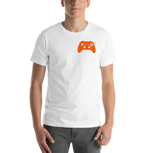 Load image into Gallery viewer, Video Game Controller Orange Icon Short-Sleeve Unisex T-Shirt
